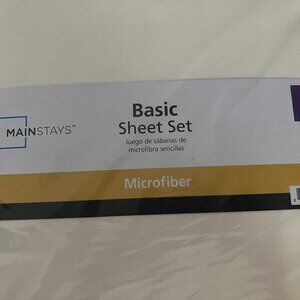 Mainstays Microfiber Beige Color King Sheet Set New In Package